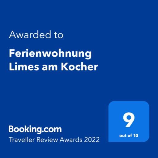 Ferienwohnung Limes Am Kocher Huttlingen Extérieur photo